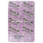 Duzela30 デュゼラ30、ジェネリックシンバルタ、デュロキセチン30mg 包装シート